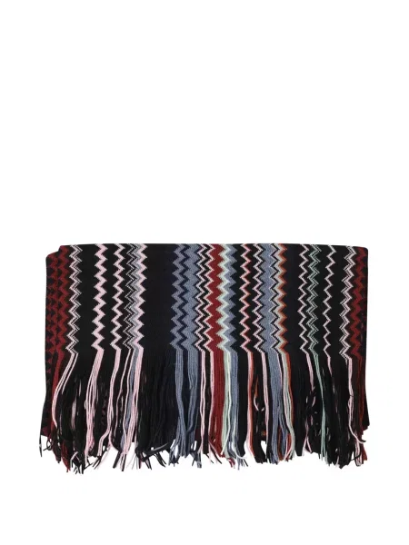 Fular Missoni cu franjuri negru
