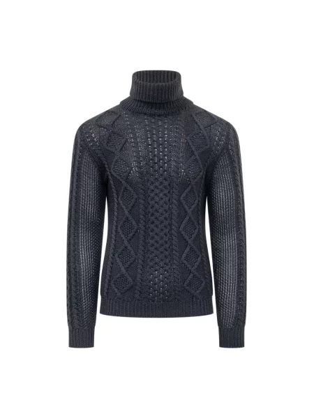 Sweter Rakki wełniany niebieski