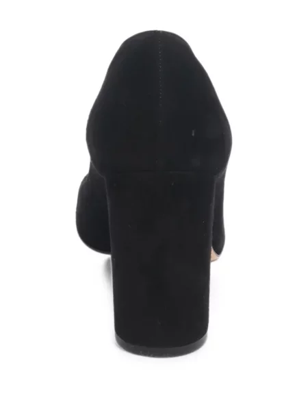 Pantofi cu toc Gianvito Rossi din piele de căprioară negru