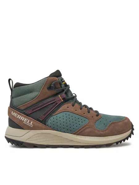 Merrell Черевики туристичні Wildwood Mid Ltr Wp зелений
