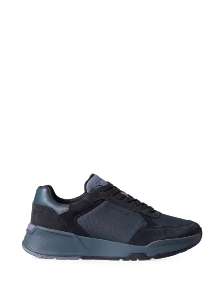 Sneakerși Calvin Klein din piele de căprioară albastru