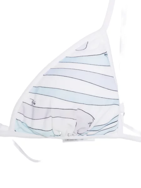 Top Pucci cu imagine cu imprimeu abstract alb