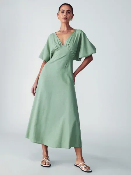 St MRLO Rochie Palm pastel verde