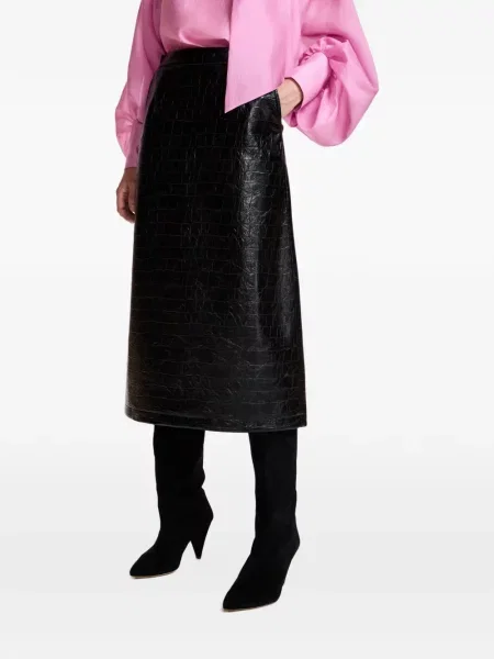 Fustă midi Essentiel Antwerp negru