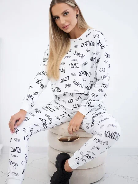 Komplet dresowy Kesi biały