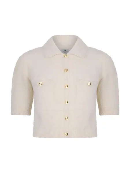 Mały mały kardigan Elisabetta Franchi biały