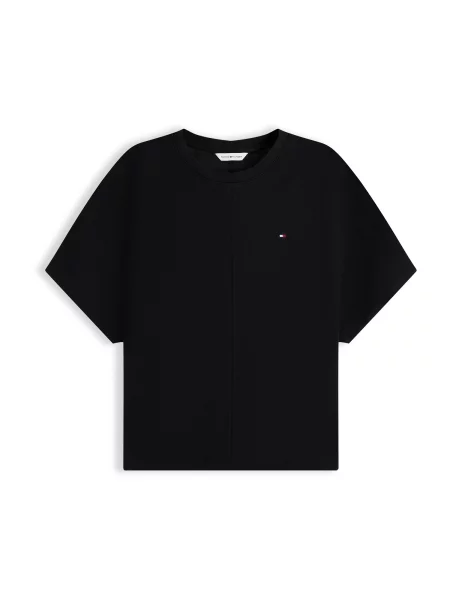 TOMMY HILFIGER Tricou CODY roșu cireș / negru alb