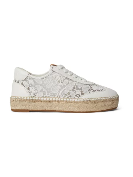 Sneakerși Lauren Ralph Lauren alb