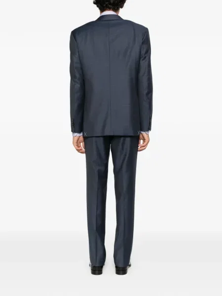 Costum Canali de lână albastru
