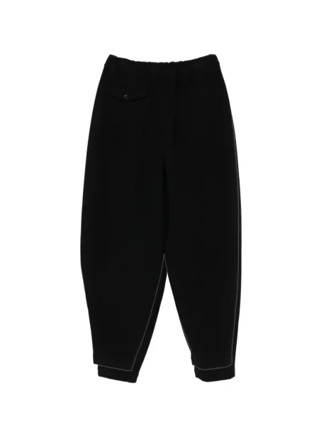 Pantaloni Black Comme Des Garçons conici negru