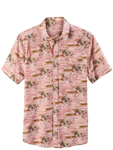 BEACH TIME Košulja smeđa roza / prljavo roza zelena