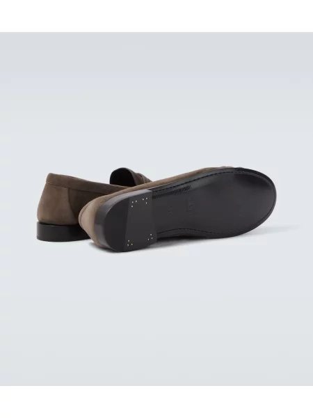 Loaferke Saint Laurent iz semiša rjava