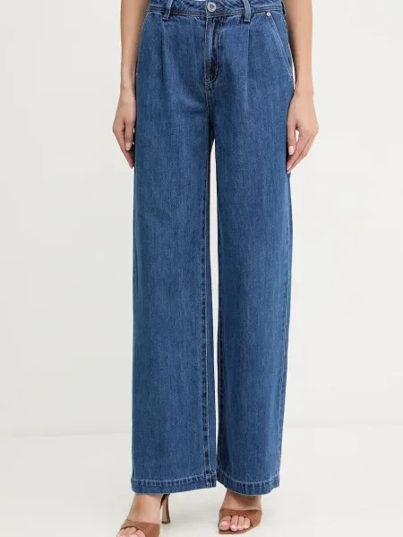 Džíny Morgan high waist PLIS modré