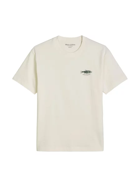 Marc O'Polo Tricou verde închis / natural alb