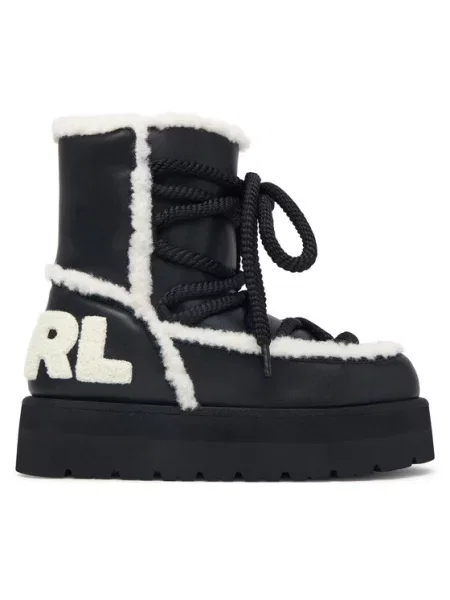 Škornji za sneg KARL LAGERFELD Skylar Ski črna