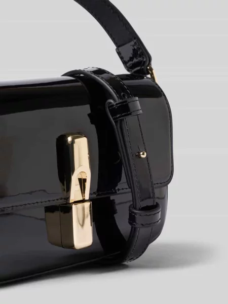 Kopertówka ze złoconym przekręcanym zapięciem model IRIDE' Furla czarna