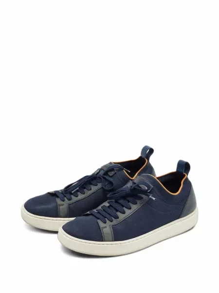 Sneakerși Santoni tricotate albastru