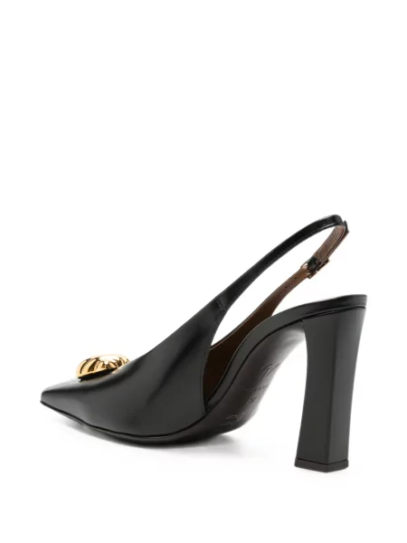 Pantofi cu toc Giuseppe Zanotti slingback negru