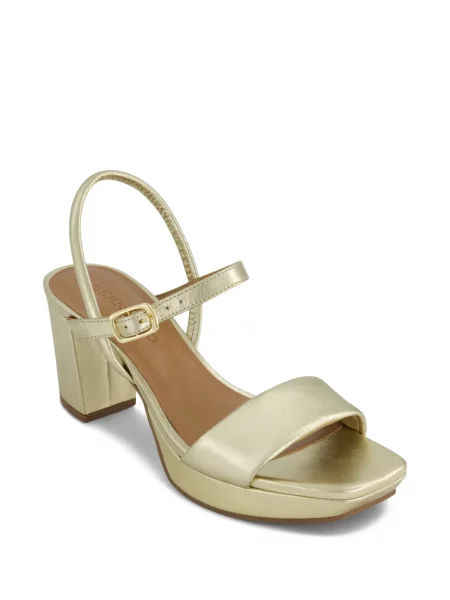 Sandale Bernardo din piele auriu