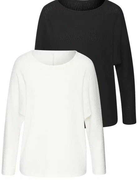 VIVANCE Tričko černá bílá