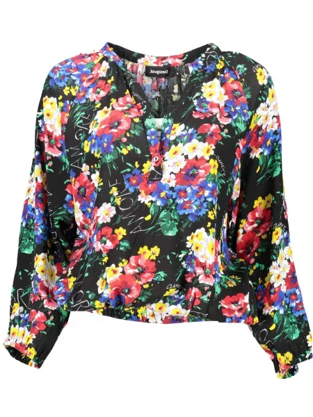 Tricou mânecă lungă Desigual negru