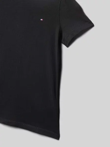 T-shirt z wyhaftowanym logo Tommy Hilfiger Teens czarna