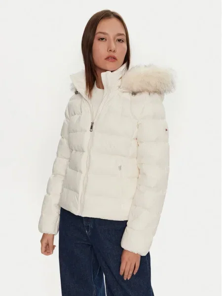 Tommy Hilfiger Geacă din puf Écru alb