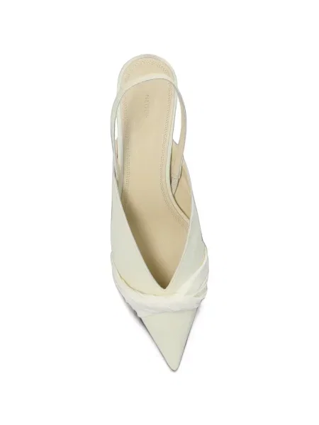 Pantofi cu toc Neous slingback alb