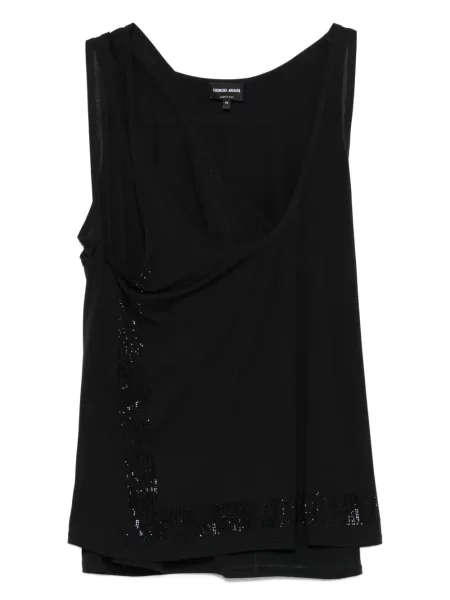 Top Giorgio Armani cu paiete negru