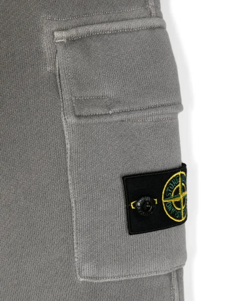 Spodnie cargo dziecięce Stone Island szare