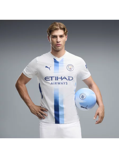 PUMA autentyczna trzecia koszulka Manchester City Odzież S biały