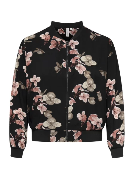 ONLY Carmakoma Geacă de primăvară-toamnă CARLux roz / roz pastel / roz deschis negru