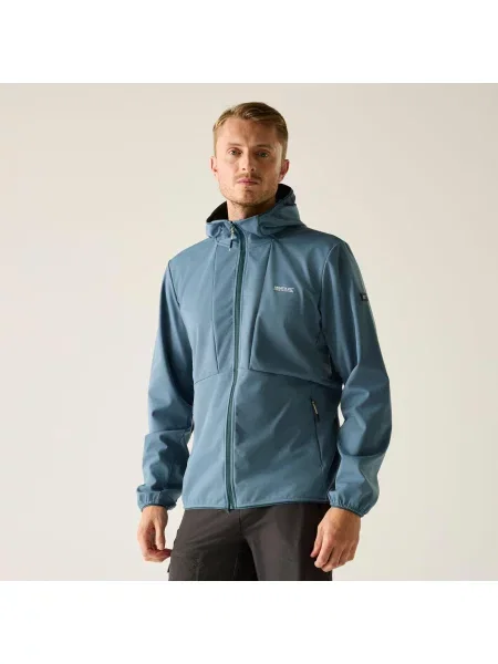 Wodoodporna kurtka typu softshell z kapturem Tredmoor niebieska