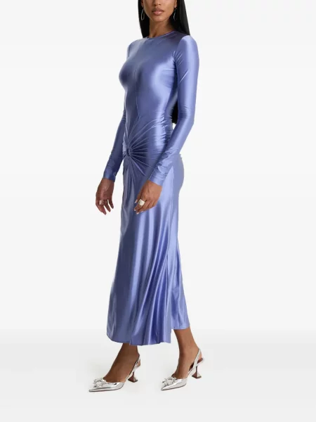 Rochie maxi Moos Studio până la genunchi de costum violet