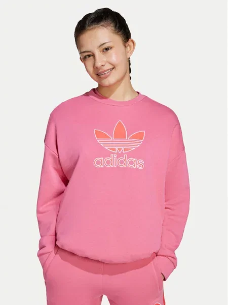 Mikina adidas růžová