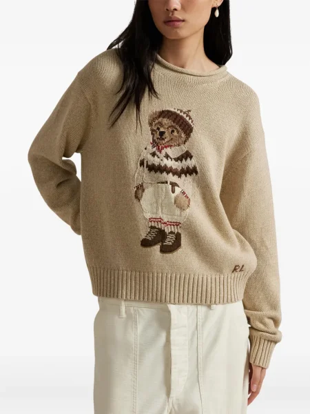 Căciulă Polo Ralph Lauren cu broderie cu dungi cowboy roșu