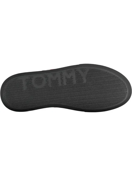 Sneakersy Tommy Hilfiger skórzane biznesowe czarne
