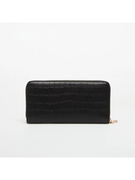 Portofel Calvin Klein Ck Croc Long Zip Around negru