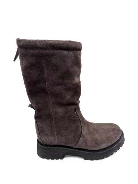 Botine Patrizia Bonfanti din piele de căprioară maro