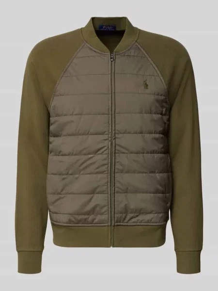 Kardigan rozpinany o kroju regular fit z mieszanki bawełny Polo Ralph Lauren oliwkowy