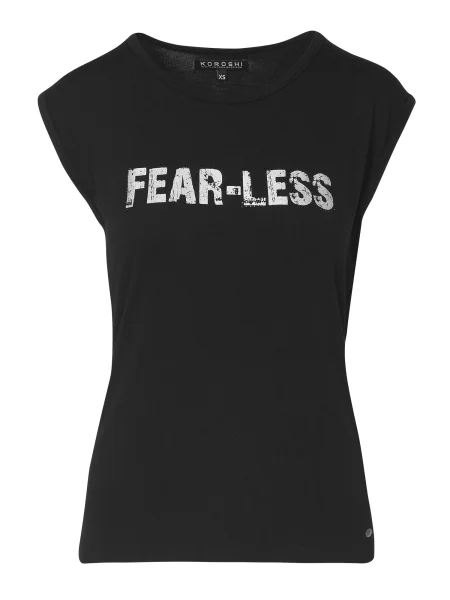 KOROSHI Tricou negru alb