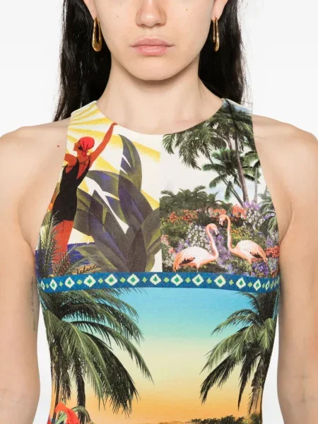 Rochie maxi Alice + Olivia de costum verde