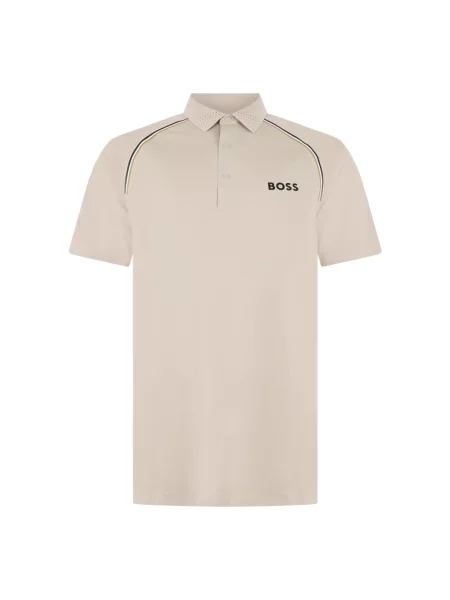 Koszulka polo Boss beżowa