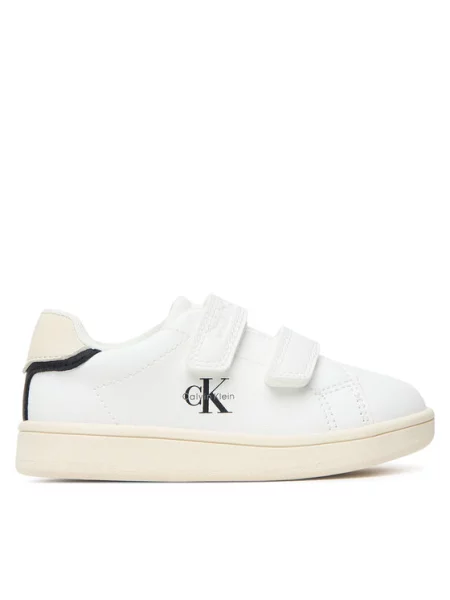 Calvin Klein Sneakersy Low Cut Velcro Sneaker M biały