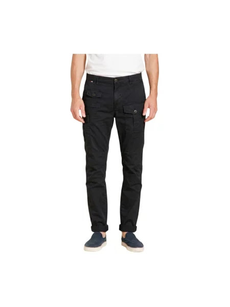 Spodnie cargo Mason's czarne