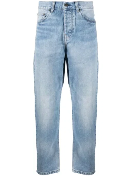 Blugi drepți Carhartt Wip albastru