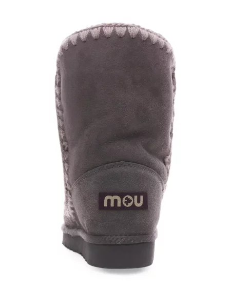 Botine Mou din piele de oaie gri