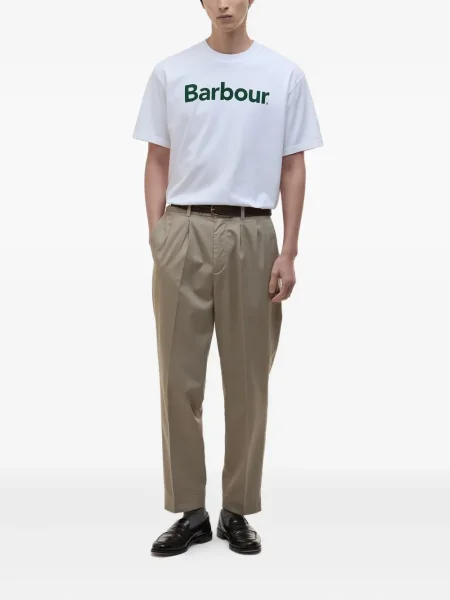Tricou Barbour cu imagine alb