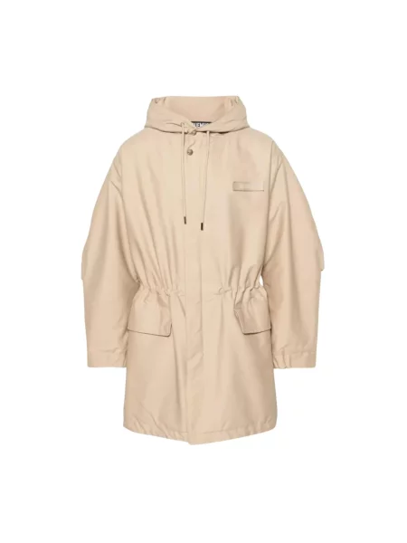 Ocieplana parka Jacquemus beżowa