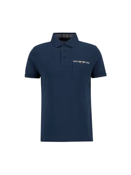 Koszulka polo Barbour niebieska